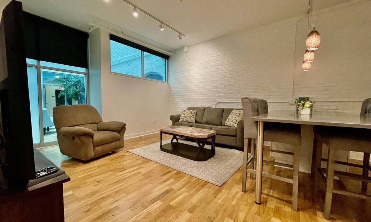 Old Market Apartment | A historic 1,000 square foot Atrium loft in the heart of the Old Market