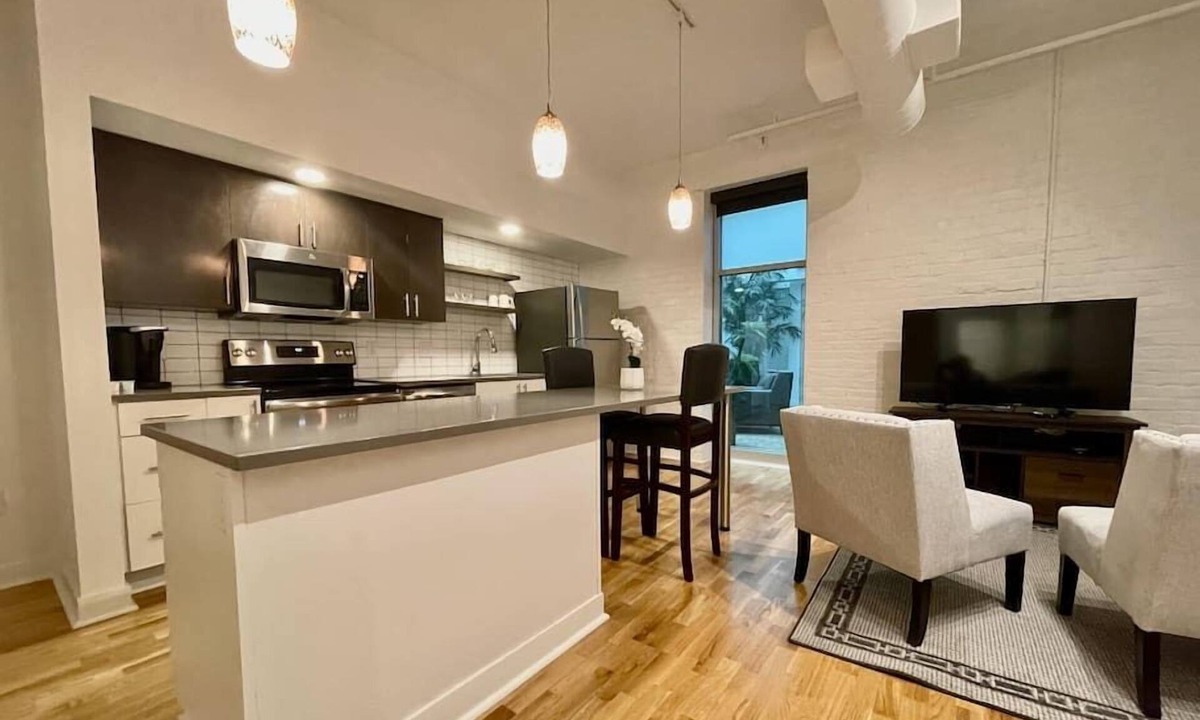 Old Market Apartment | A historic 700 square foot Atrium loft in the heart of the Old Market