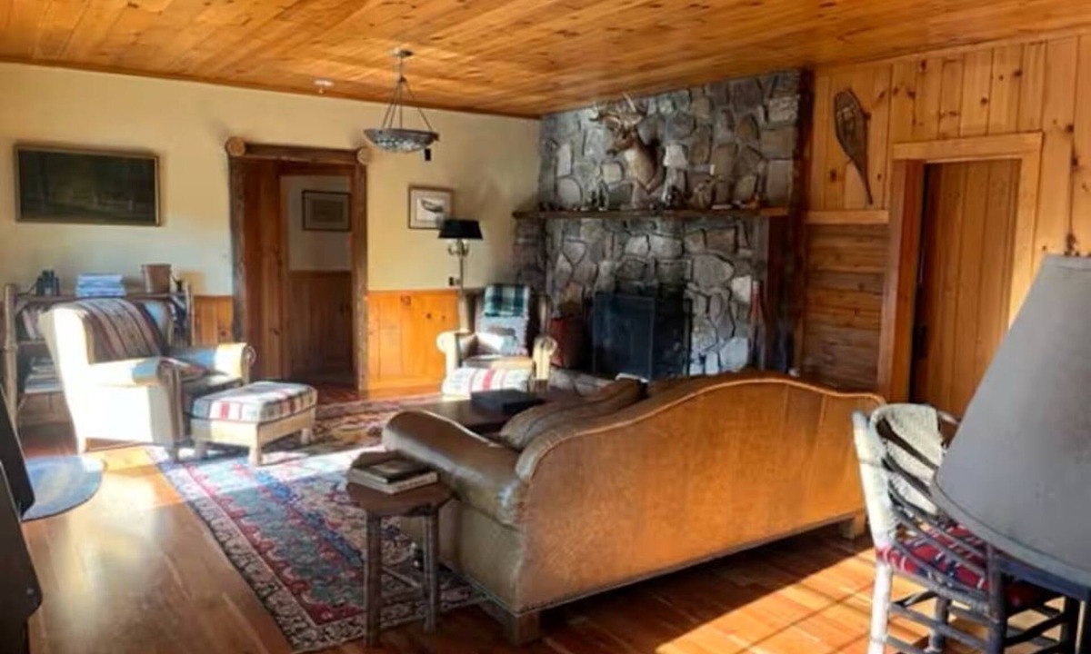 Vermontville Cabin | Adirondack waterfront lodge on Rainbow Lake