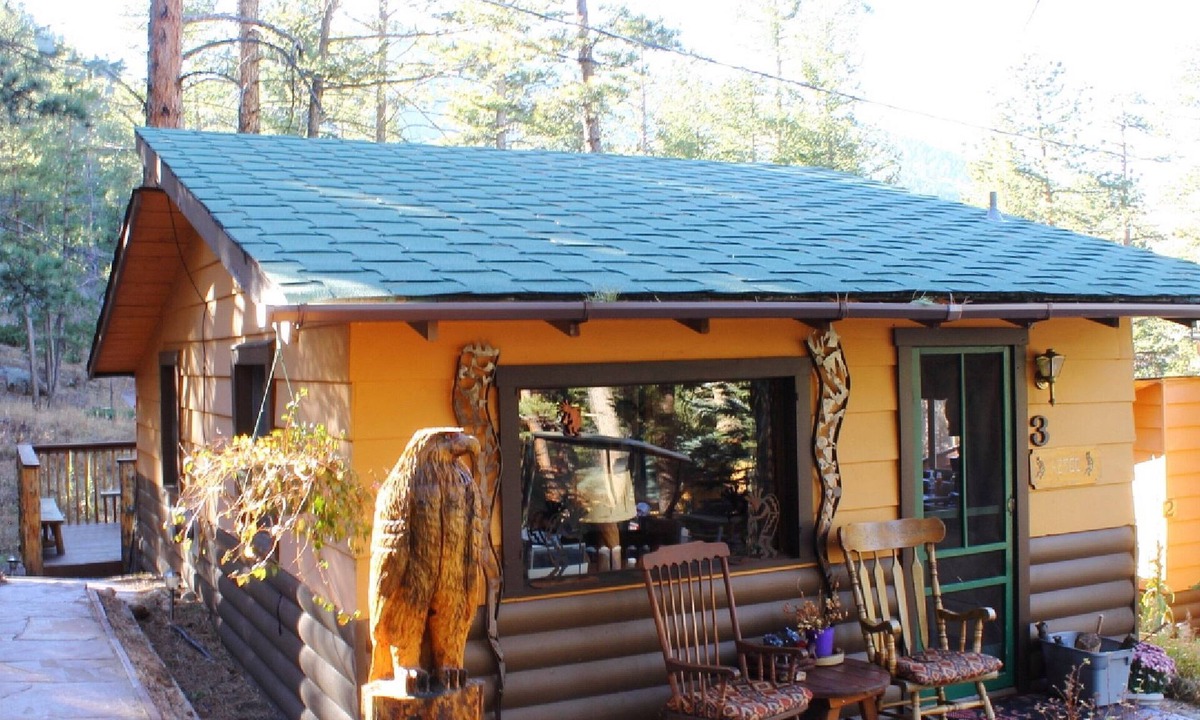 Estes Park Cabin | Aztec Inspired Cabin - Mountain Views, Trailside Retreat