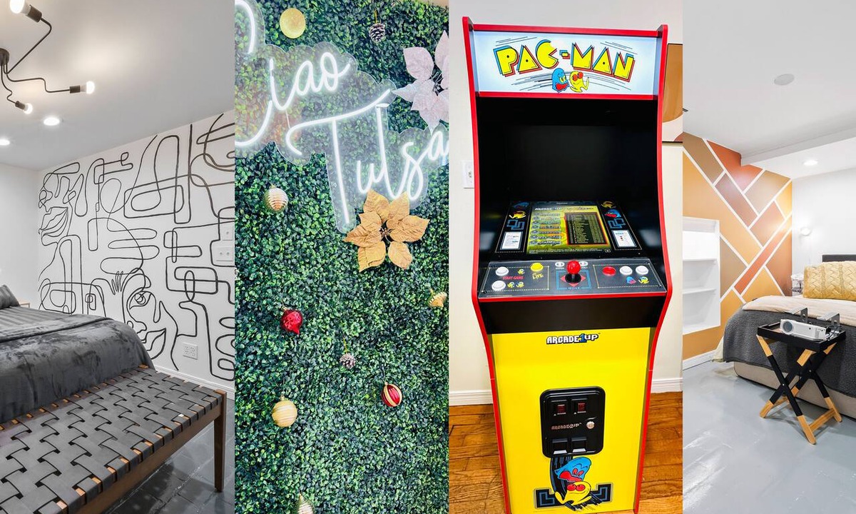 Cherry Street Apartment | Cherry Street with CARPORT - Arcade Game & Artsy - KING bed - Great Location