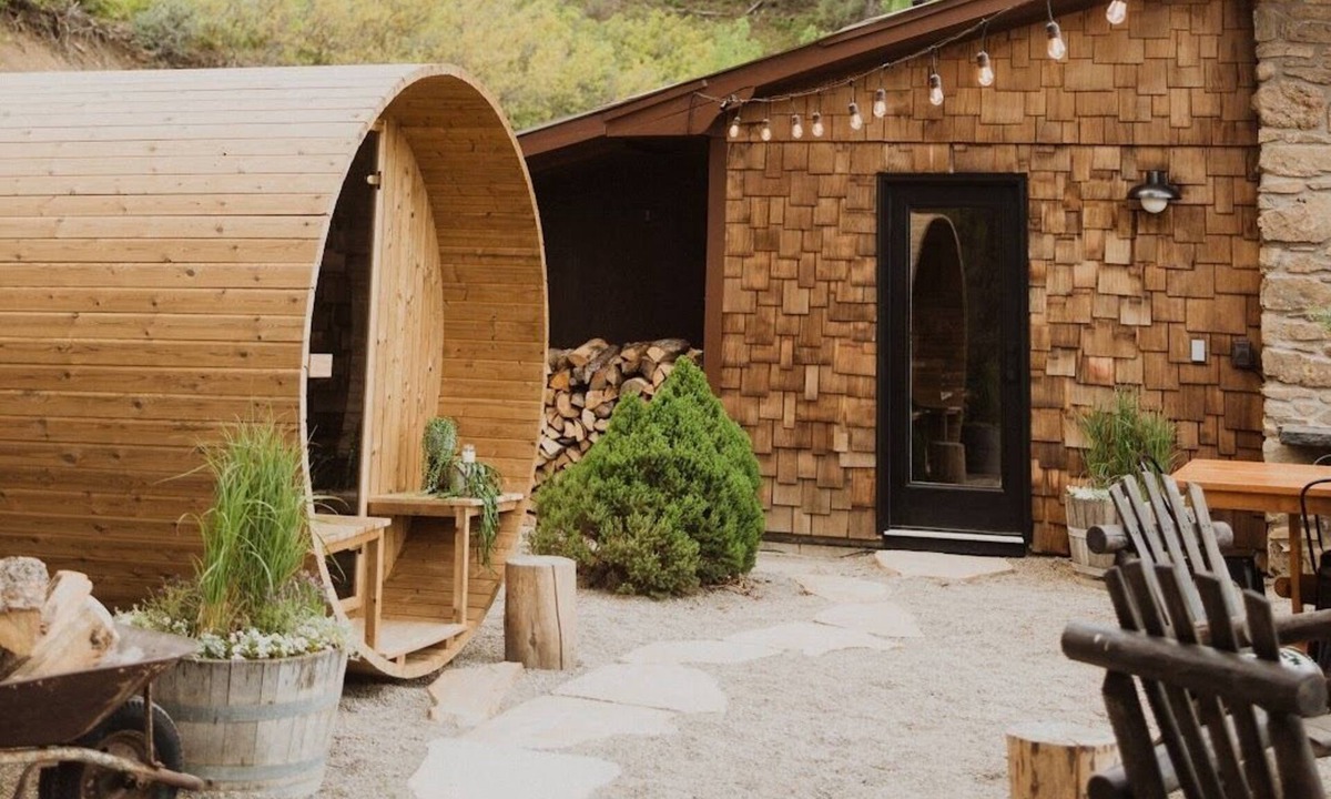 Pagosa Springs House | HGTV Remodeled Mediterranean style 50 acre ranch with barrel sauna