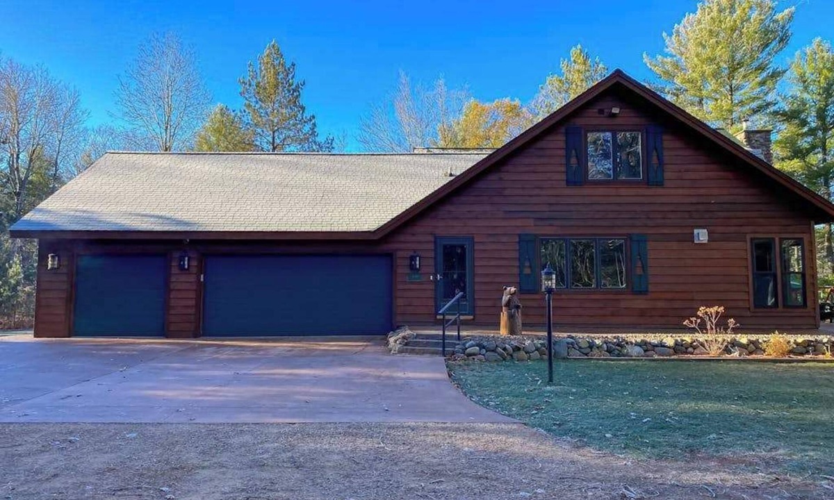 Conover House | Lakefront home with game rooms, dock, kayaks, private beach, fireplace, firepit