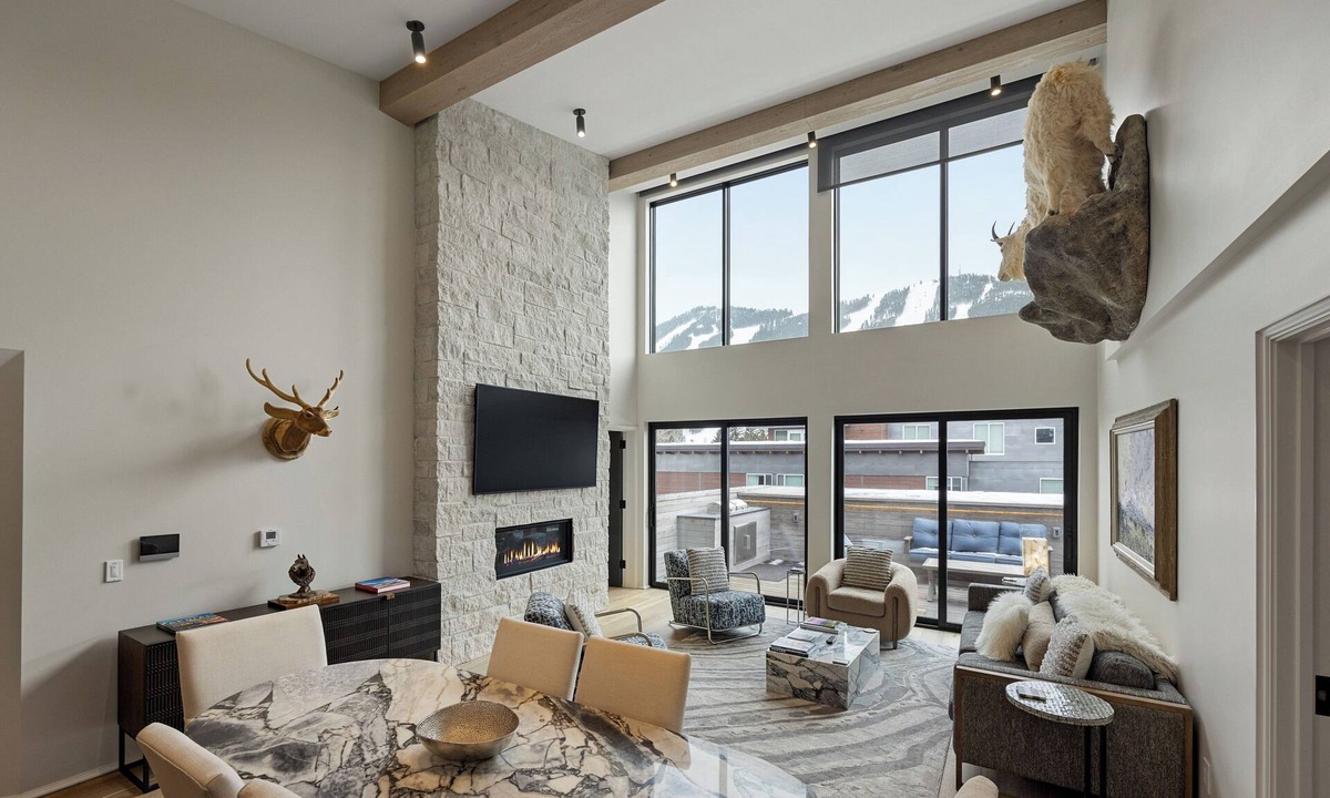 Jackson Condo | Luxury Jackson Condo | Large Deck, Hot Tub & Views, Fireplace