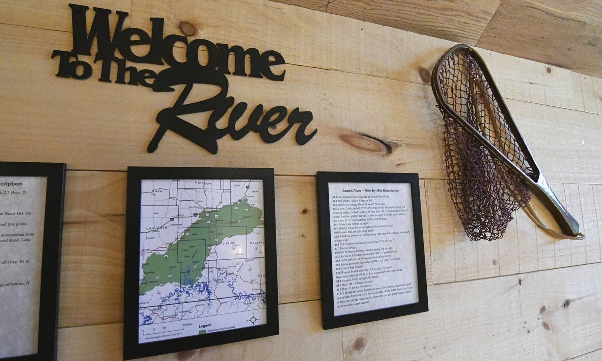 Nixa Cabin | Riverfront cabin located in town yet steps away from total wilderness