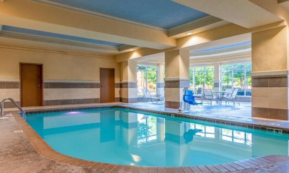 North Little Rock Hotel | Riverwalk Basecamp: Indoor Heated Pool, Minutes to Big Dam Bridge.