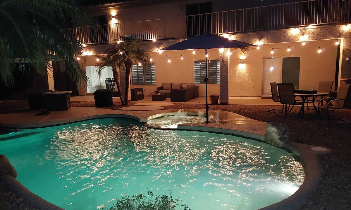 Augusta Ranch House | Serene Golf Course Suite with Private Bedroom, Bath + Heated Pool & Spa.