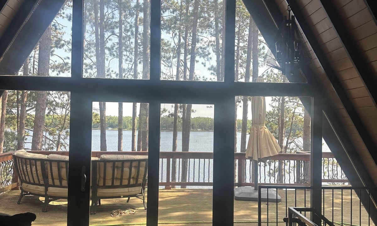 Eagle River Cabin | Spacious 5-bedroom A frame cabin with AC, on a 5 lake chain in Eagle River