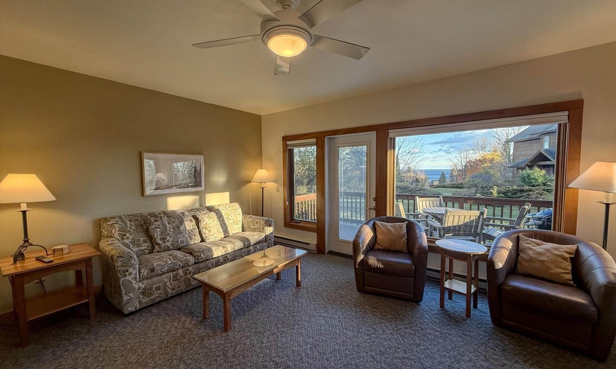 Lutsen Condo | Tranquil Hillside Lower 3BR Condo in Lutsen