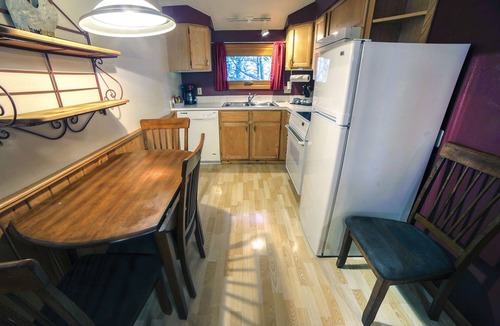 Estes Park Cabin | 1 Bedroom, 1 Bath, Large Deck with Personal Hot Tub, Grill and Patio Furniture.