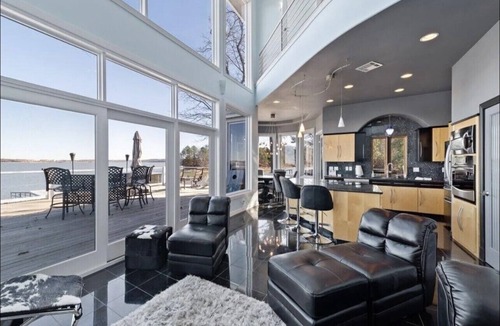 Dennis House | 3 Story Indoor Pool Waterfront Indoor Raquetball Court