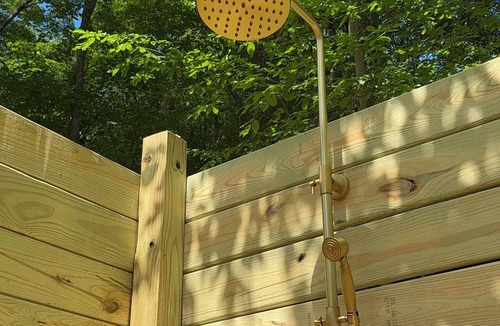 Stamford Cabin | A-Frame on Pudding Hill - Cedar Wood Burning Hot Tub + Outdoor Shower