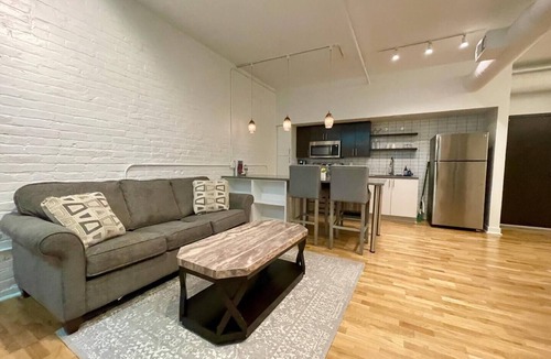 Old Market Apartment | A historic 1,000 square foot Atrium loft in the heart of the Old Market