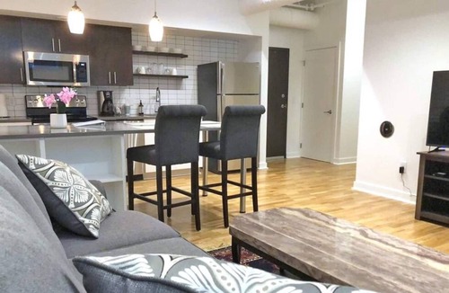 Old Market Apartment | A historic 1,000 square foot Atrium loft in the heart of the Old Market