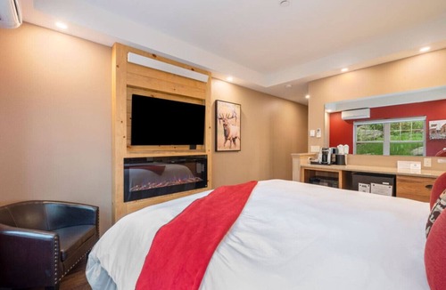 Estes Park Bed & Breakfast | AC, K Bed, Fireplace, Shared Hot Tub - Lodge 101