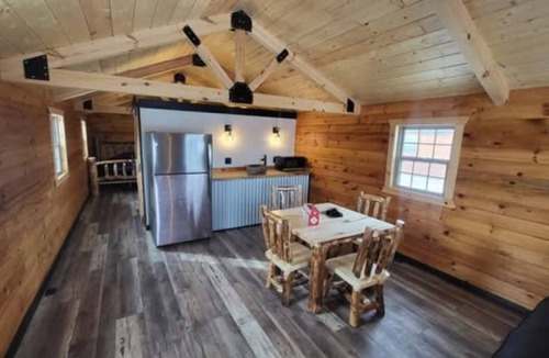 Ray County Cabin | Beautiful 1-bedroom Cabin #3 with AC overlooking swim pond