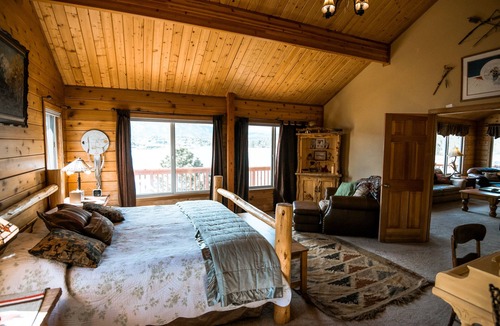 Estes Park Cabin | BEST VIEW in Estes Park! 2nd of 2 adjacent STUNNING cabins on Lake Estes #3449