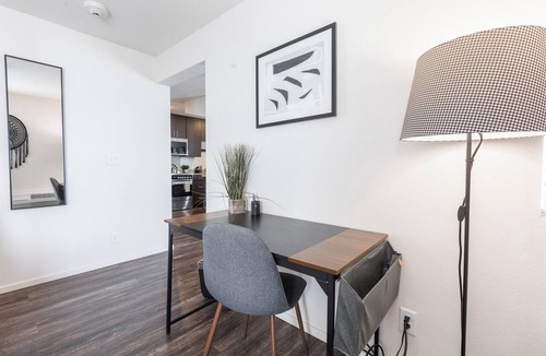 Prairie Village Apartment | Boho Chic in Overland Park Free Parking Fast Wifi Dedicated Workspace