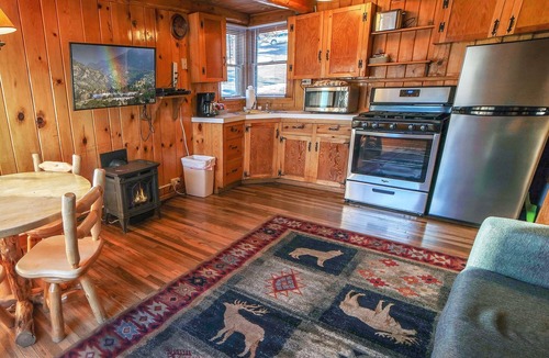 Estes Park Cabin | Cabin with Mountain View from Personal Hot Tub