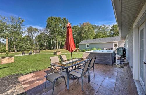 Holland House | Chic Hideaway with Fire Pit Less Than 2 Miles to Beach!