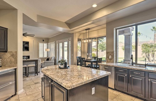 Maricopa County House | Chic Phoenix Abode w/ Pool, Patio & Putting Green