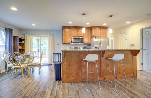 Lansing House | Covered Balcony! Family-Friendly Lansing Home