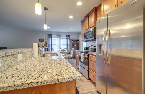 Lansing House | Covered Balcony! Family-Friendly Lansing Home