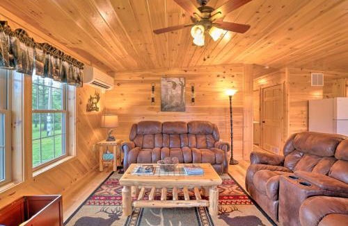 Benezette House | Deck, Hot Tub, Fire Pit: Rustic Cabin in Benezette