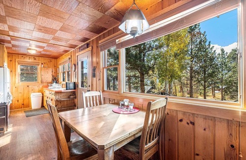 Estes Park Cabin | Delightful Rustic Cabin with Fireplace and Spectacular Mountain Views in Estes Park, Colorado