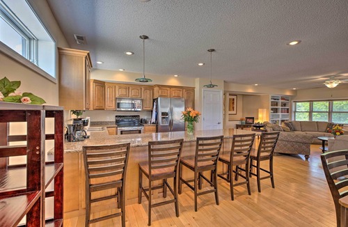 Yankton Apartment | Downtown Yankton Apartment w/Patio & River View!