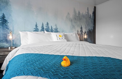 West Yellowstone Hotel | Experience luxury at Lazy Duck Inn #28 King Suite, just 1 minute from Yellowstone!
