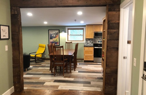 Millfield Cabin | Fresh, nicely finished, three-bedroom cabin on the Baileys Trails!