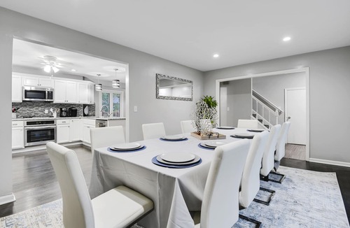 Overland Park House | Gated Home for 12 with Huge Entertainer's Deck