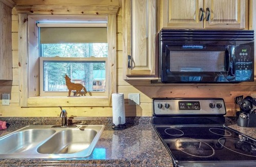South Fork Cabin | Homey cabin near National Forest with private hot tub, deck, grill, & WiFi