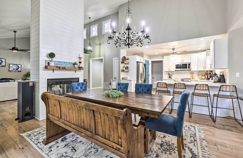 Rogers House | Lakefront Rogers Getaway w/Hot Tub & Deck!