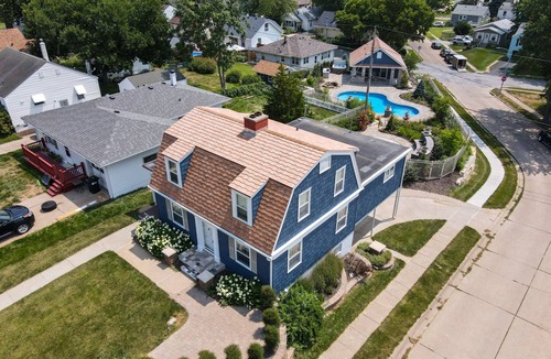 Southeast Omaha House | Martha St Villa, Pool, Hot Tub, Grill, Pool, Hot Tub, Grill