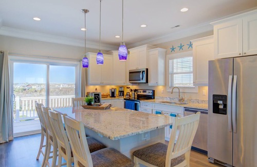 North Topsail Beach House | Multi-level duplex with beautiful ocean and Intracoastal views, elevator & pool