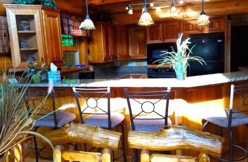 Harpers Ferry Cabin | Paint Creek Lodge 5 BR Cabin with Swimming Pond, Waterfalls, and Hot Tub