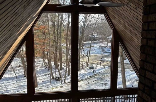 Merrimac Ski Chalet | Peaceful A-Frame Chalet With HOT TUB!