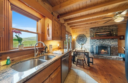 Todd House | Pet-Friendly Charming Cabin near Boone w/Views & Fireplace