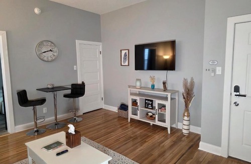 Downtown Apartment | Relaxing Downtown 1 Bed, Dog Friendly Apartment with Deck, Dog Exercise Area