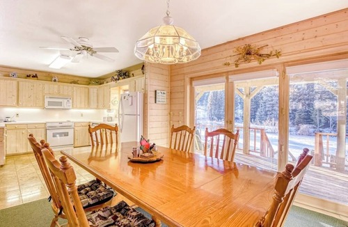 South Fork Cabin | Relaxing riverfront cabin w/river & mountain view, wraparound deck, and firepit