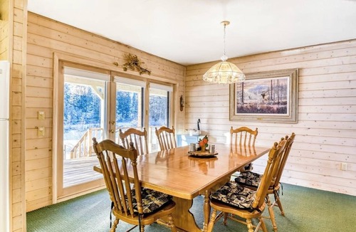 South Fork Cabin | Relaxing riverfront cabin w/river & mountain view, wraparound deck, and firepit