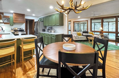 Lone Rock House | Riverfront Escape w/Fishing, Patio & Fire Pit
