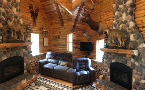 Germfask House | Rustic Log Cabin on the Upper Peninsula in Blaney Park, Michigan