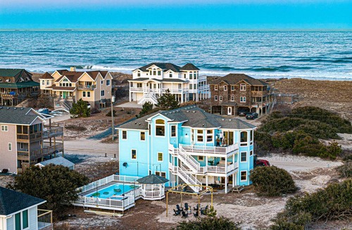 Carova Beach House | Sept specials Htd pool/hotub, firepit oceanview, Wild Horses, 6 bed 7 baths