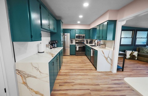 Millard House | Spacious 6BR West Omaha, Garage, Fenced Yard, Shuffleboard, W/D, 2 Gbps