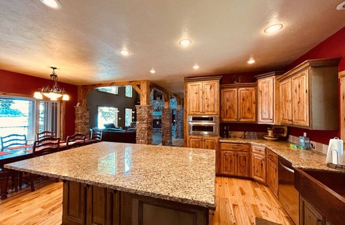 Island Park House | Spacious lake front home, Private Dock, 35 minutes to Yellowstone, sleeps 24