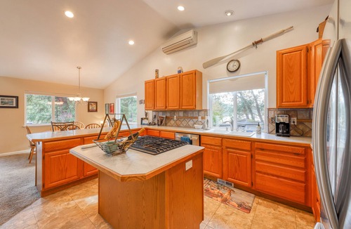 Burley House | Spacious waterfront home with hot tub, large decks, kayaks, and beach access