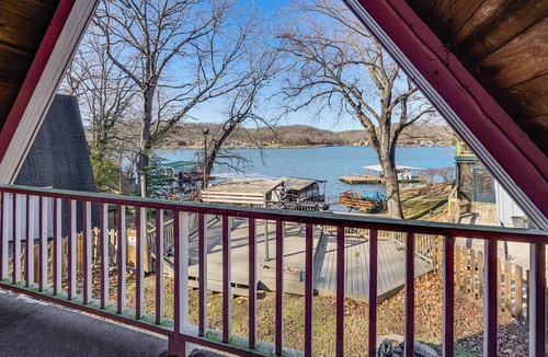 Rocky Mount House | Steps to Shared Dock: Lake of the Ozarks A-Frame!